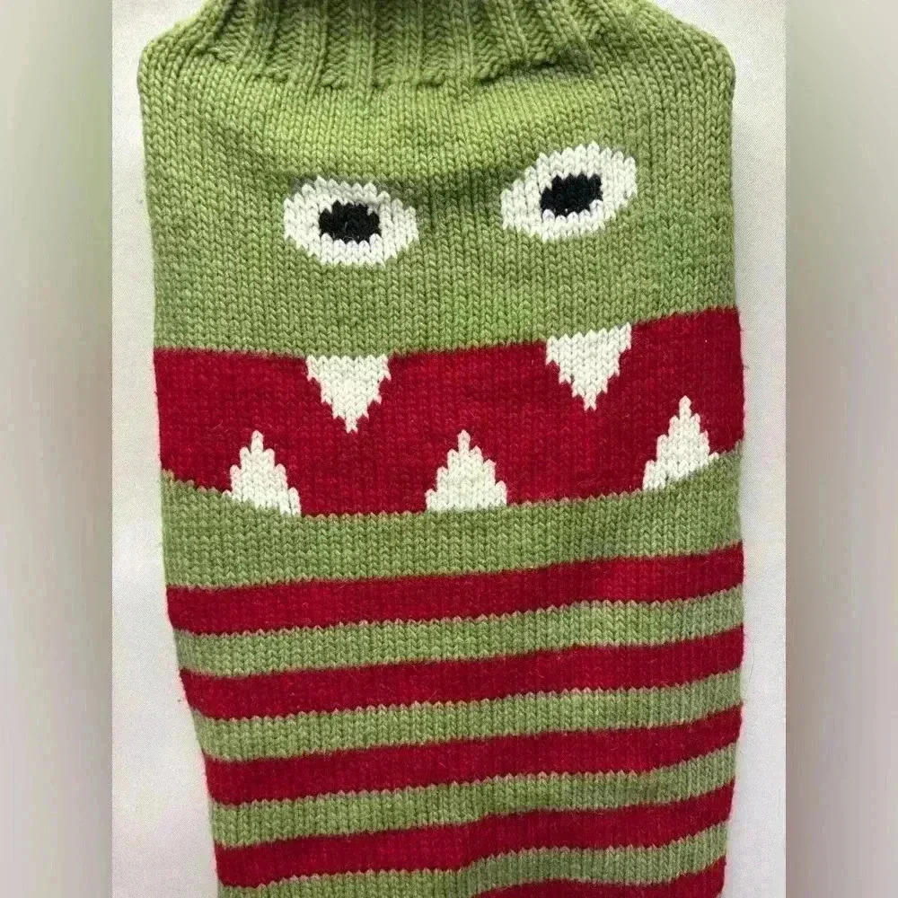 Little Monster Dog Sweater Chilly Dog Hand Knit Wool - Picture 2 of 5